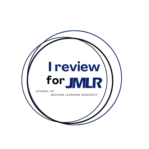 I review for the Journal of Machine Learning Research